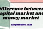 Difference between capital market and money market