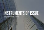 Instruments of Issue