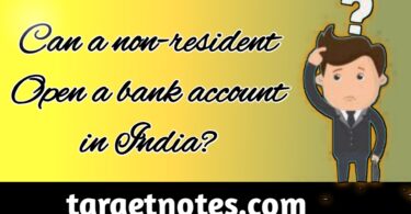 Can a non-resident open a bank account in India?