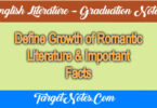 Define Growth of Romantic Literature & Important Facts