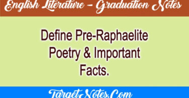 Define Pre-Raphaelite Poetry & Important Facts.