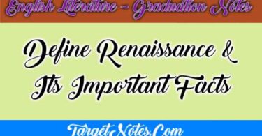 Define Renaissance & Its Important Facts