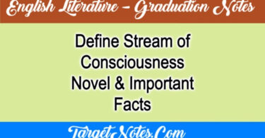 Define Stream of Consciousness Novel & Important Facts