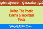 Define The Poetic Drama & Important Facts