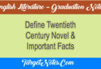 Define Twentieth Century Novel & Important Facts