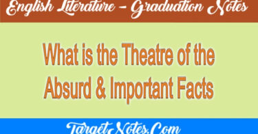 What is the Theatre of the Absurd & Important Facts