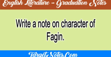 Write a note on character of Fagin.