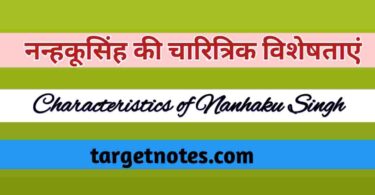 नन्हकूसिंह की चारित्रिक विशेषताएँ | Characteristics of Nanhaku Singh in Hindi