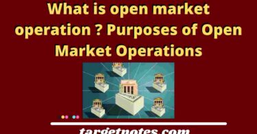 What is open market operation ? Purposes of Open Market Operations