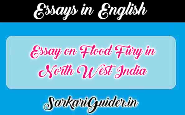 Essay on Flood Fury in North West India