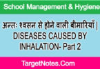 अन्तः श्वसन से होने वाली बीमारियाँ | DISEASES CAUSED BY INHALATION- Part 2