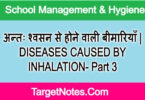 अन्तः श्वसन से होने वाली बीमारियाँ | DISEASES CAUSED BY INHALATION- Part 3