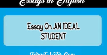 Essay On AN IDEAL STUDENT