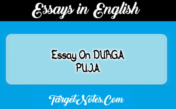 Essay On DURGA PUJA