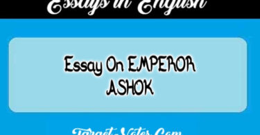 Essay On EMPEROR ASHOK