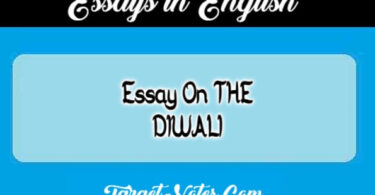 Essay On THE DIWALI