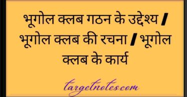 भूगोल क्लब गठन के उद्देश्य | भूगोल क्लब की रचना | भूगोल क्लब के कार्य