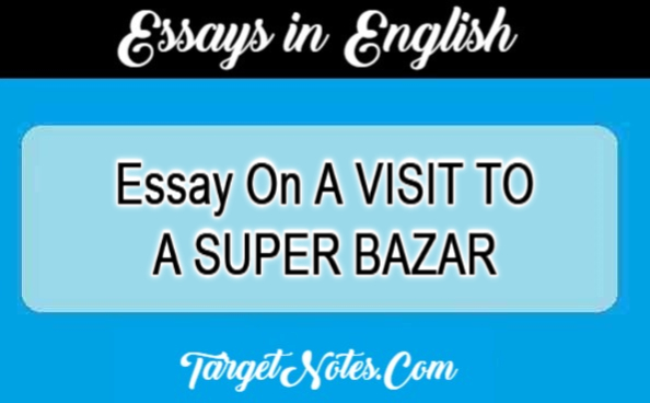 Essay On A VISIT TO A SUPER BAZAR