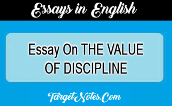 value of discipline essay 500 words
