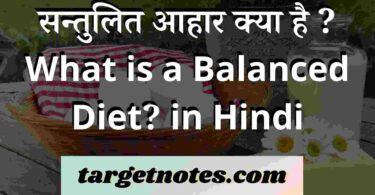 सन्तुलित आहार क्या है ? What is a Balanced Diet? in Hindi