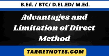 Advantages and Limitation of Direct Method