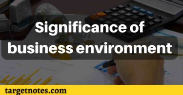 Significance of business environment