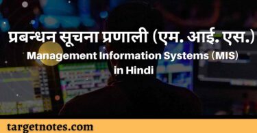 प्रबन्धन सूचना प्रणाली (एम. आई. एस.) | Management Information Systems (MIS) in Hindi