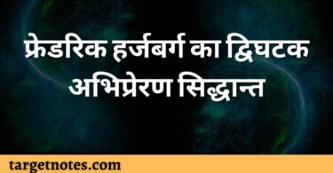 फ्रेडरिक हर्जबर्ग का द्विघटक अभिप्रेरण सिद्धान्त