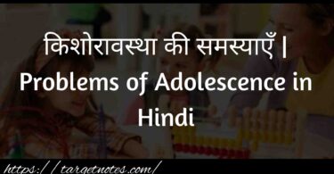 किशोरावस्था की समस्याएँ | Problems of Adolescence in Hindi